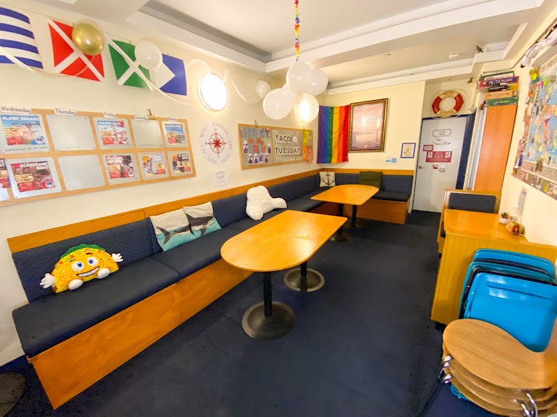 Lively nautical common room