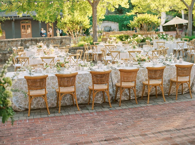 Outdoor reception, garden courtyard