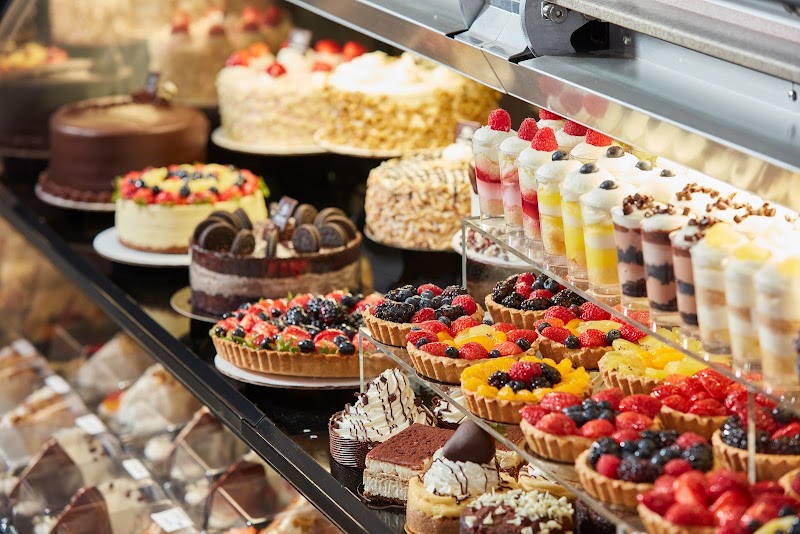 Bakery display, sweet treats