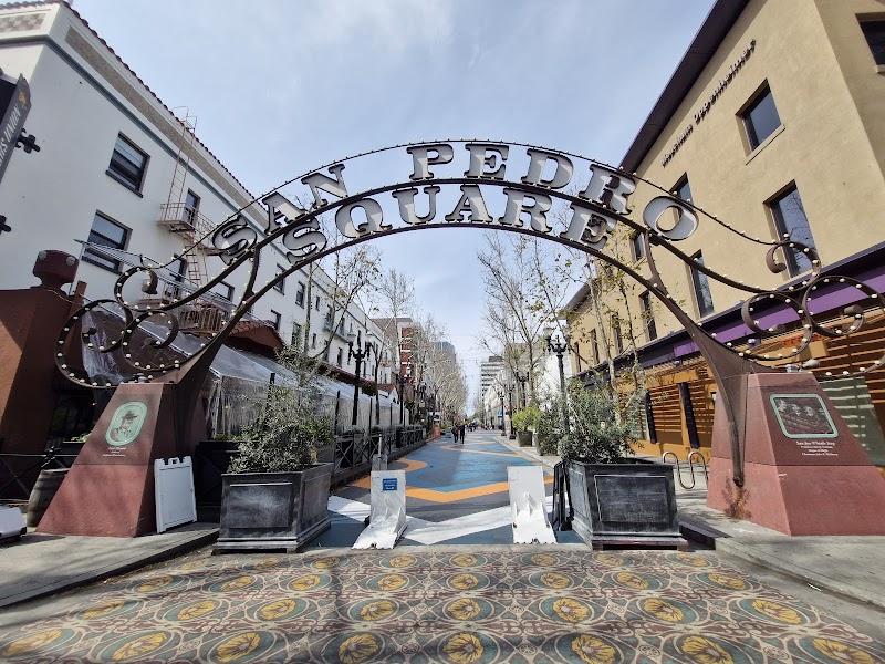 Historic archway entrance downtown