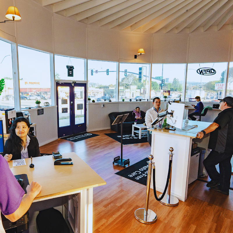 Bright, welcoming check-in area